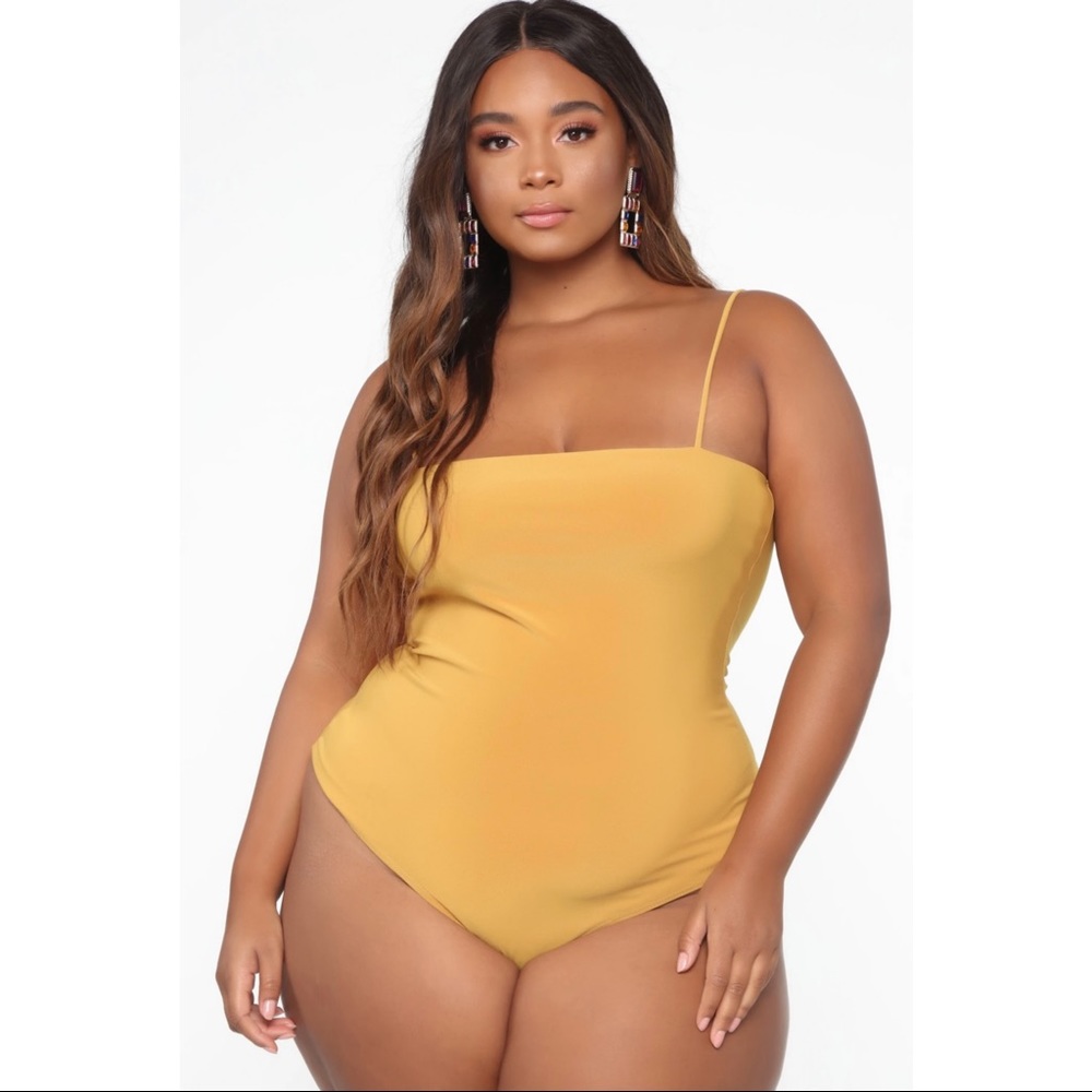 💥 SALE | NEW Mustard Square Neck Bodysuit